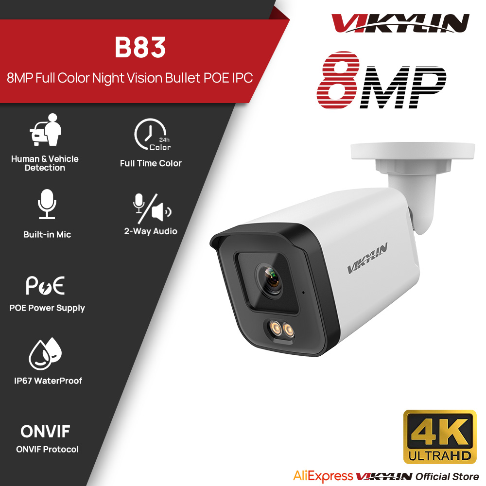 VIKYLIN 8MP HD IP Security Cam - Pan Tilt Bracket ulasan dan harga
