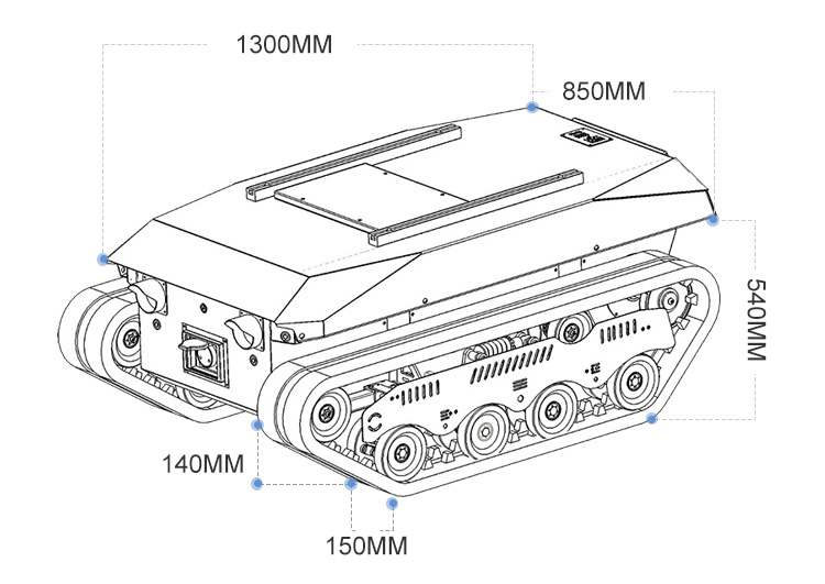Crawler Dumper Truck Chassis w - Robot Track ulasan dan harga