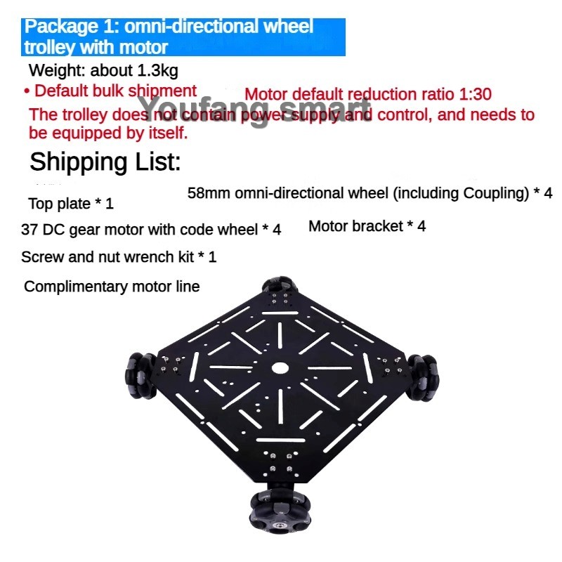 5kg Load ROS 4WD Omni Wheel Ro - Omni Wheel ulasan dan harga