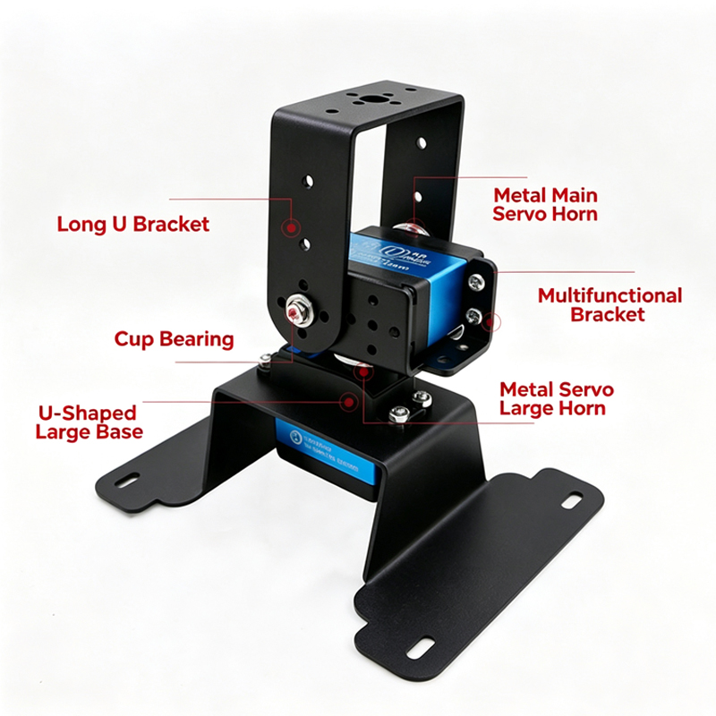 2 DOF Pan Tilt Bracket Kit Met - Pan Tilt Bracket ulasan dan harga