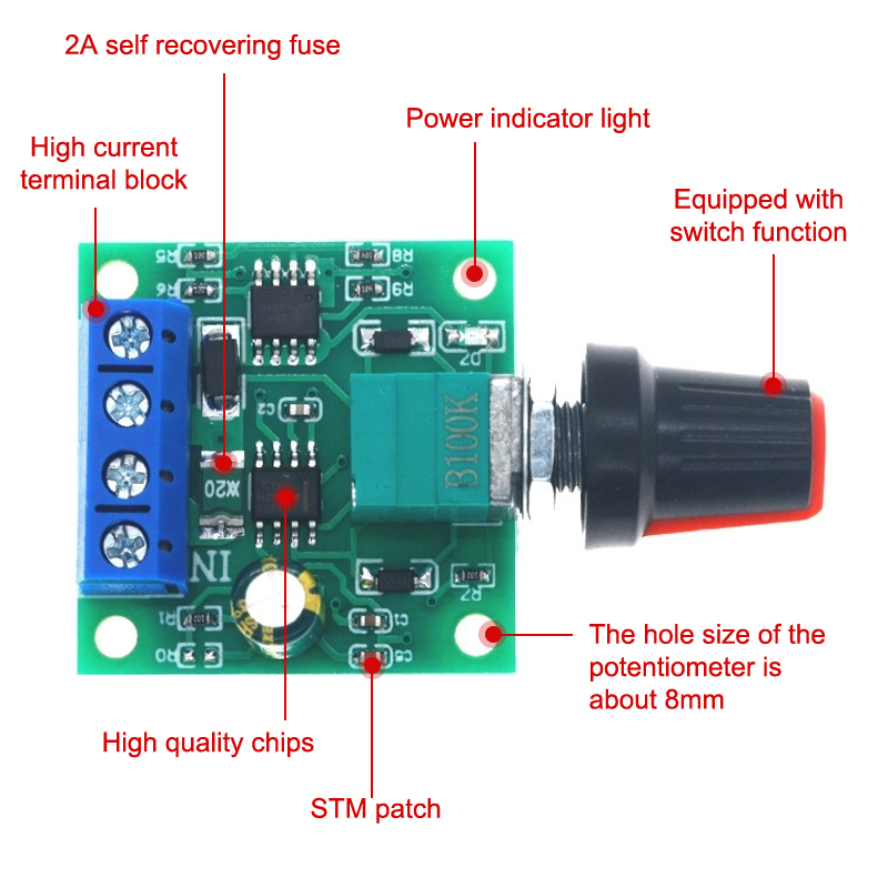 1Pcs Adjustable Speed DC Motor - Dc Motor 12V ulasan dan harga