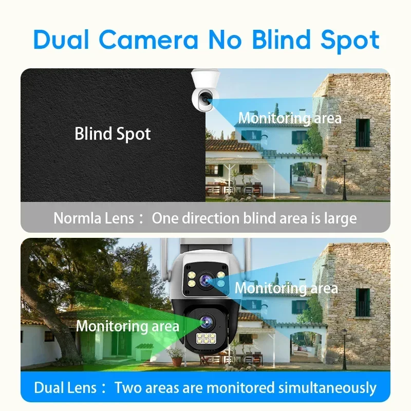 8MP 4K WIFI IP Camera PTZ Outd - Pan Tilt Bracket ulasan dan harga