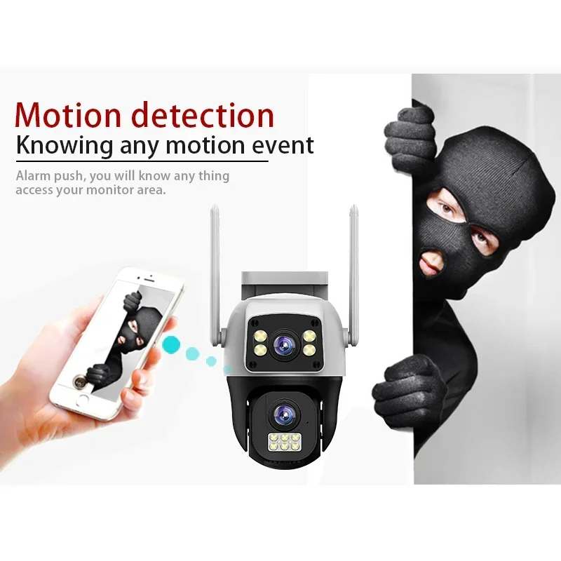 8MP 4K WIFI IP Camera PTZ Outd - Pan Tilt Bracket ulasan dan harga