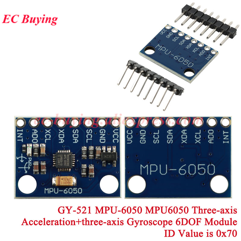 1-10Pcs GY-521 MPU-6050 MPU605 - Accelerometer Mpu6050 ulasan dan harga