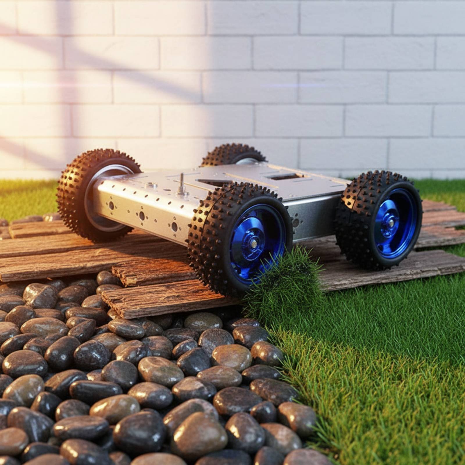 4WD Smart Car Chassis 1.5KG Lo - Robot Wheel ulasan dan harga