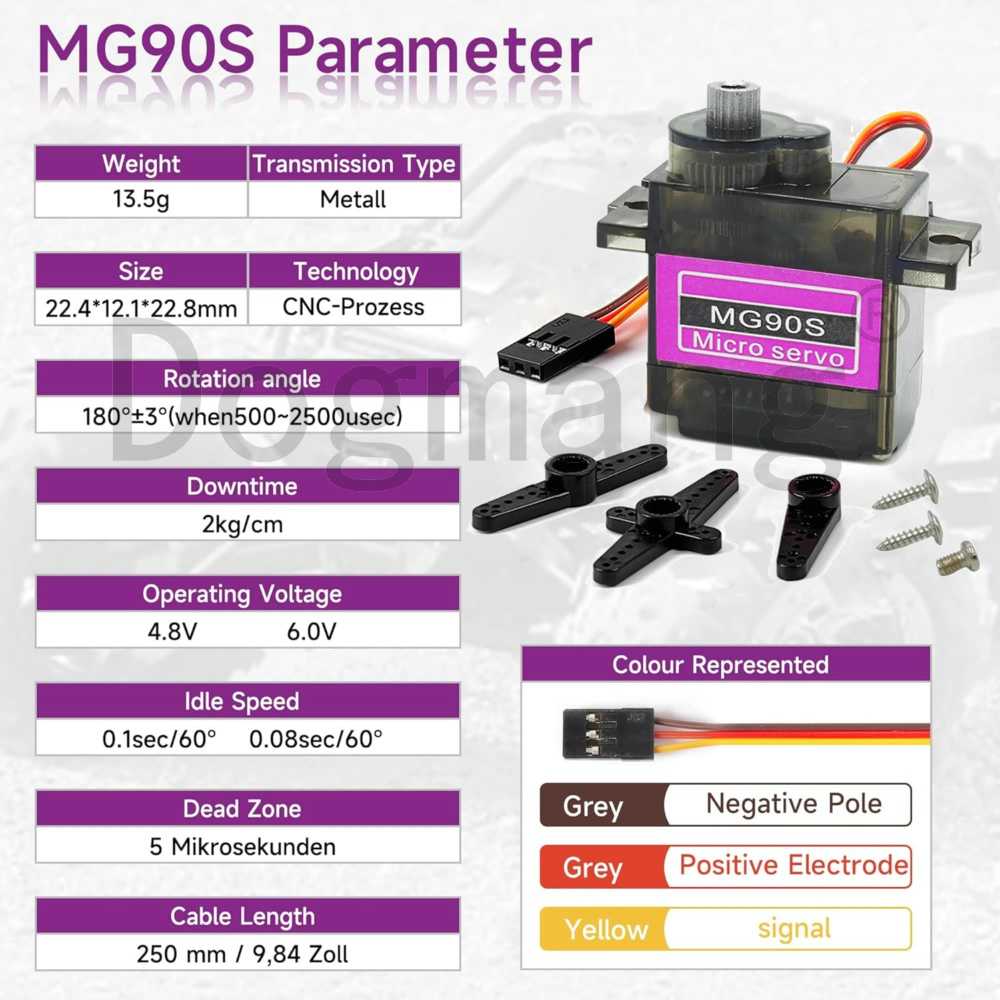MG90S Servo 1/2/4/10/20/50 Pcs - Micro Servo ulasan dan harga